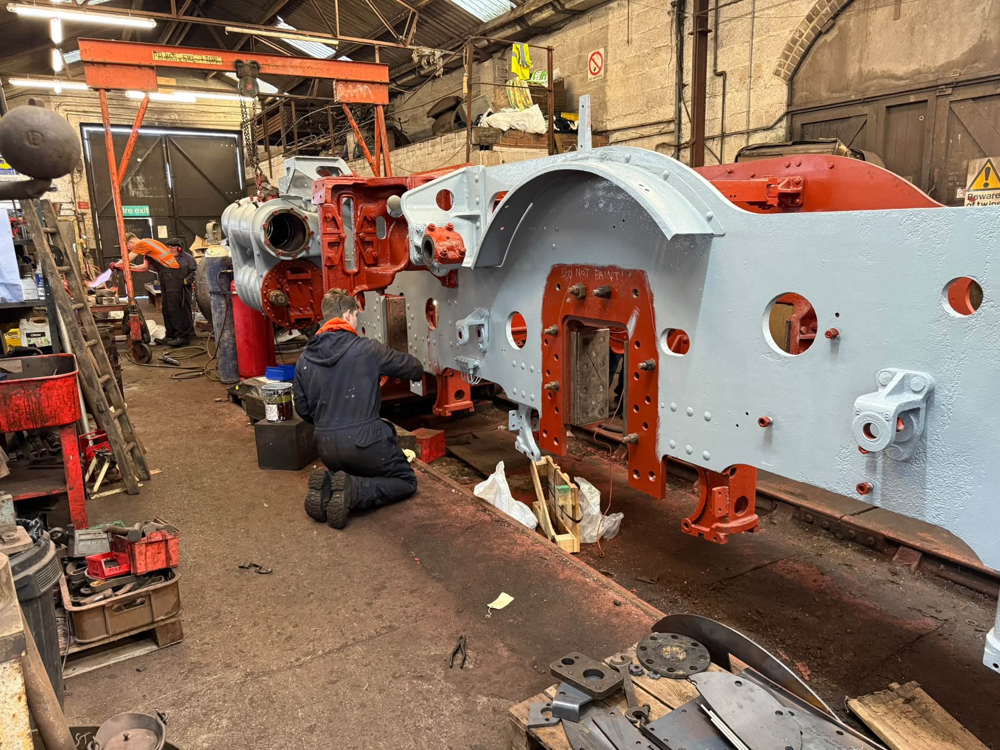 80064 Restoration Update – Great Progress Despite the Wind